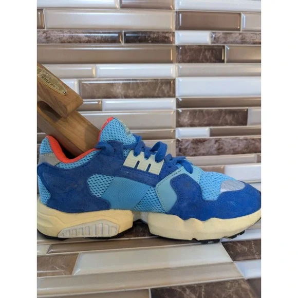 Adidas ZX Torsion Shoes Mens 7.5 Cyan Mesh Athletic